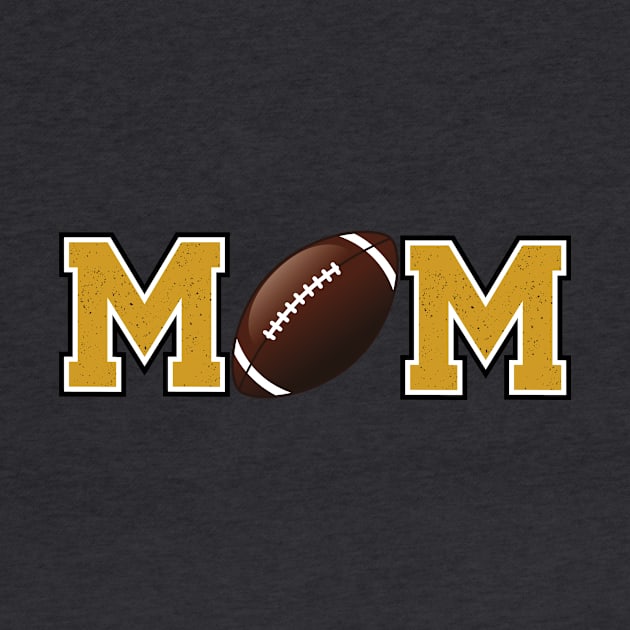 Football Mom Gold by capesandrollerskates 